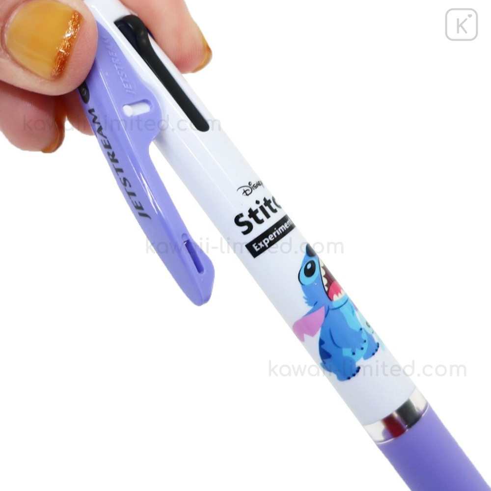 Japan Disney Jetstream 3 Color Multi Ball Pen - Stitch