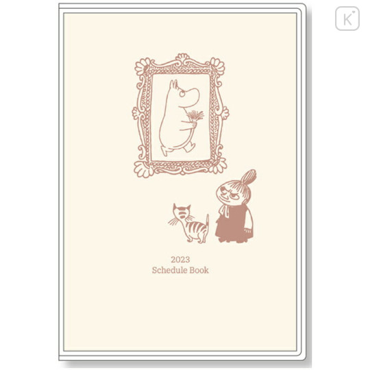 Japan Moomin A6 Schedule Book - Little My & Moomin 2023 - 1