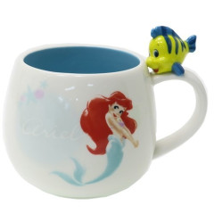 Japan Disney Mascot Mug - Ariel & Flounder