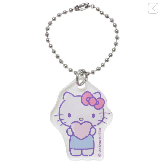 Japan Sanrio Chibi Keychain - Hello Kitty : Heart - 1