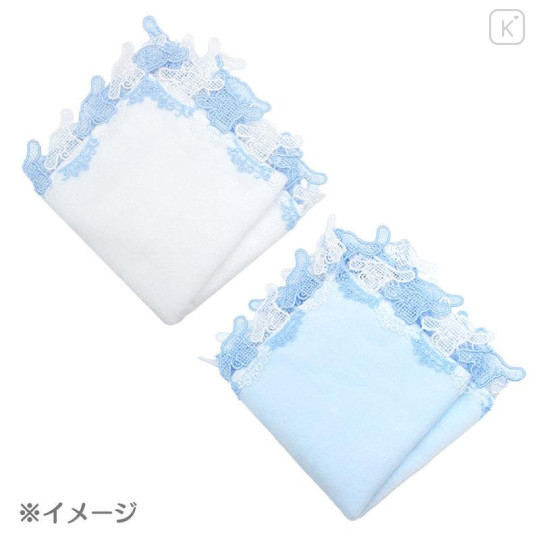 Japan Sanrio × Chikazawa Lace Handkerchief - Cinnamoroll : White - 4