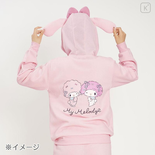 Japan Sanrio Hoodie with Ears (M) - My Melody - 7