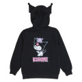 Japan Sanrio Hoodie with Ears (M) - Kuromi - 2