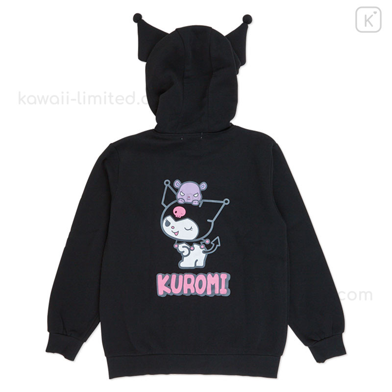 Japan Sanrio Hoodie With Ears (l) - Kuromi 