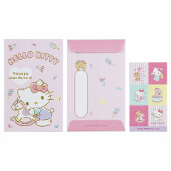 Japan Sanrio Original Gold Foil Decorative Envelope 5pcs - Hello Kitty