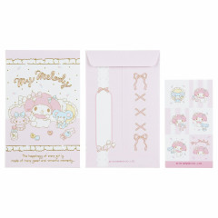 Japan Sanrio Original Gold Foil Decorative Envelope 5pcs - My Melody