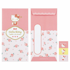 Japan Sanrio Original Gold Foil Decorative Envelope (L) 3pcs - Hello Kitty