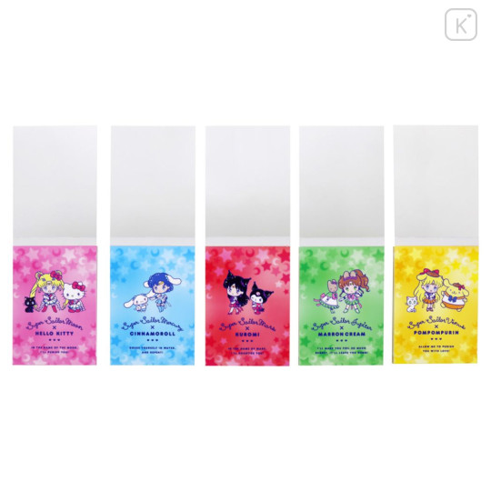 Japan Sanrio × Sailor Moon Eternal Mini Notepad 5pcs Set A - 3