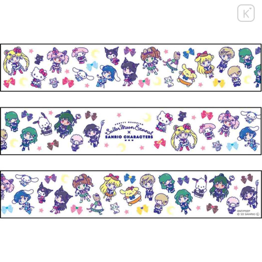 Washi Tape Collection - Sailor Moon Eternal x Sanrio characters ( Chibi )