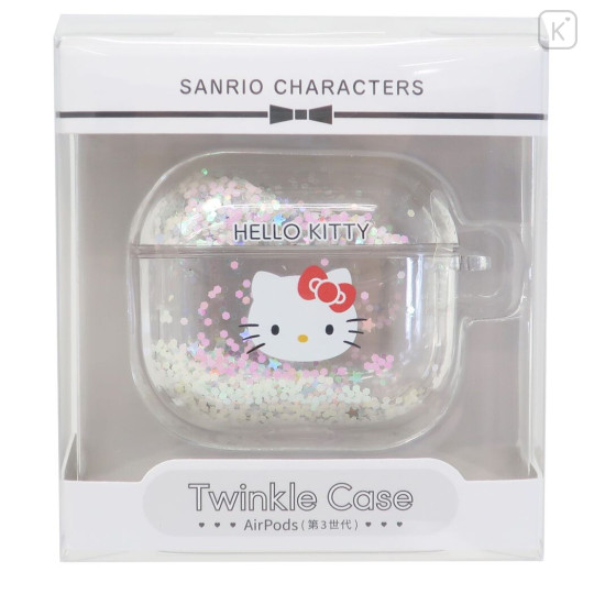 Japan Sanrio AirPods Hard Clear Case - Hello Kitty / Twinkle - 1