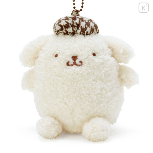Japan Sanrio Mascot Holder - Pompompurin : Sweet Houndstooth - 2