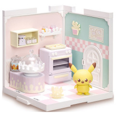 Japan Pokemon Miniature Model - Milcery & Pikachu / Pokepeace House Kitchen