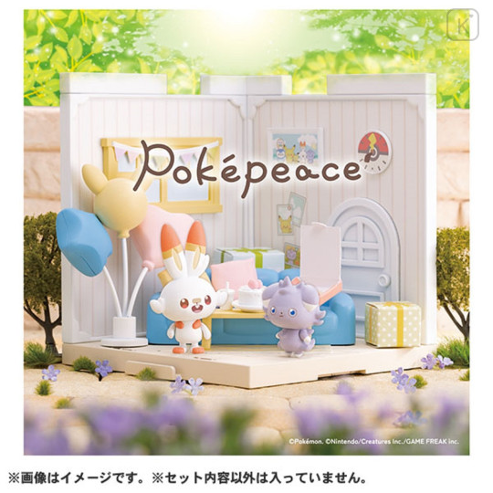 Japan Pokemon Miniature Model - Scorbunny & Espurr / Pokepeace House Living - 7
