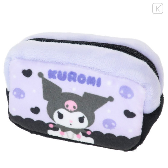 Japan Sanrio Square Mini Pouch - Kuromi - 1