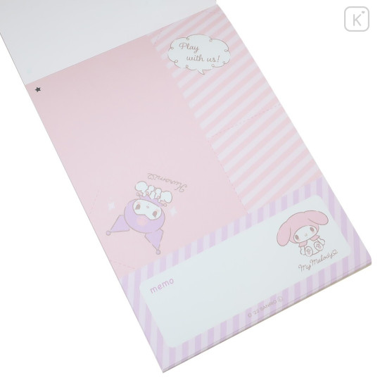 Japan Sanrio Playable Origami Memo - Heart - 2