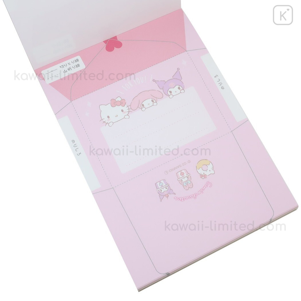 Japan Sanrio Playable Origami Memo - Heart | Kawaii Limited