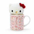 Japan Sanrio Mug & Mascot Holder Set - Hello Kitty Classic - 3