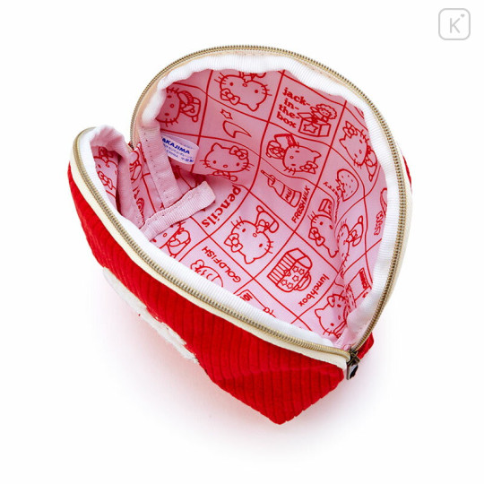 Japan Sanrio Round Pouch - Hello Kitty Classic - 3