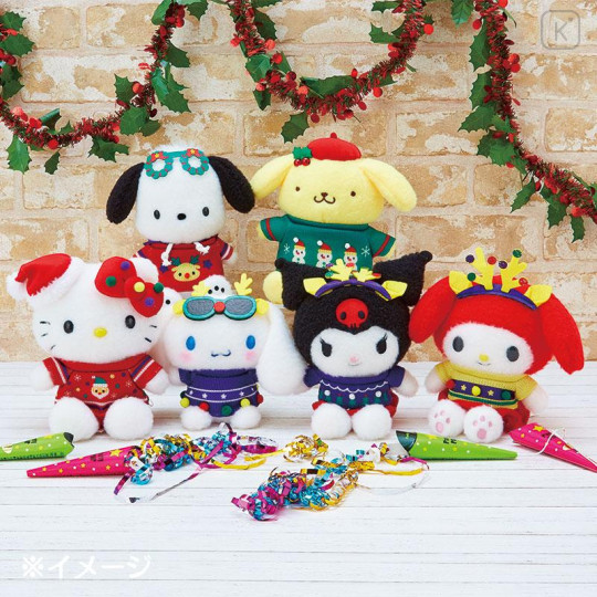 Japan Sanrio Original Plush Toy - Hello Kitty / Christmas Sweater - 4