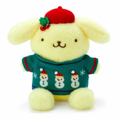 Japan Sanrio Original Plush Toy - Pompompurin / Christmas Sweater