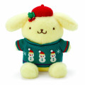 Japan Sanrio Original Plush Toy - Pompompurin / Christmas Sweater - 1