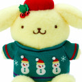Japan Sanrio Original Plush Toy - Pompompurin / Christmas Sweater - 3