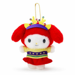 Japan Sanrio Original Mascot Holder - My Melody / Christmas Sweater