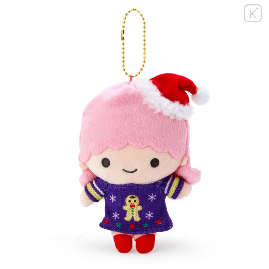 Japan Sanrio Original Mascot Holder - Little Twin Stars Lala / Christmas Sweater - 1