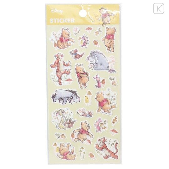 Japan Disney Washi Sticker - Winnie the Pooh / Autumn - 1