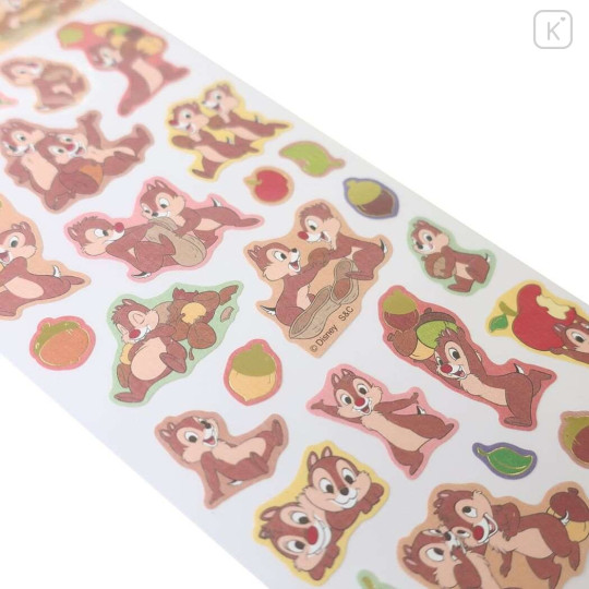 Japan Disney Washi Sticker - Chip & Dale / Autumn - 2
