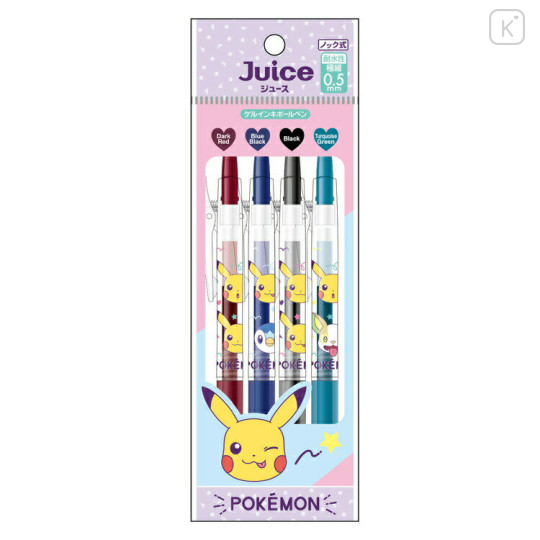 Japan Pokemon Juice Gel Pen 4 Color Set A - 1