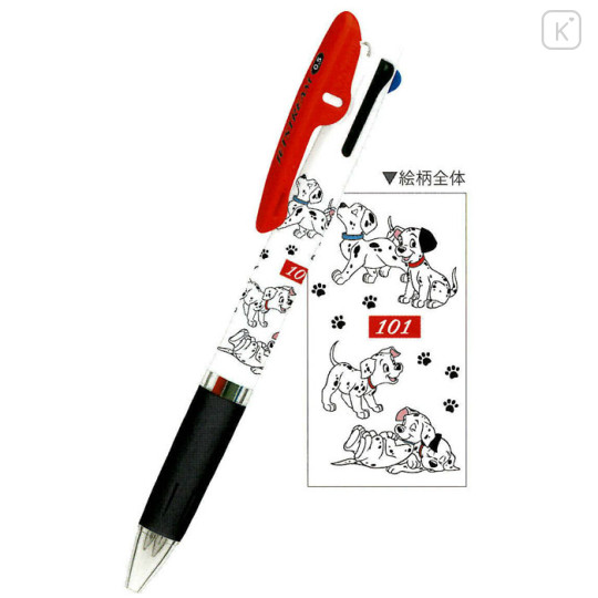 Japan Disney Jetstream 3 Color Multi Ballpoint Pen - 101 Dalmatians - 1