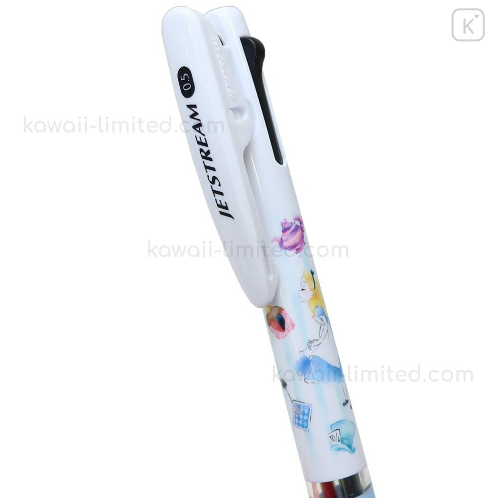 Japan Disney Jetstream 3 Color Multi Ballpoint Pen - Alice