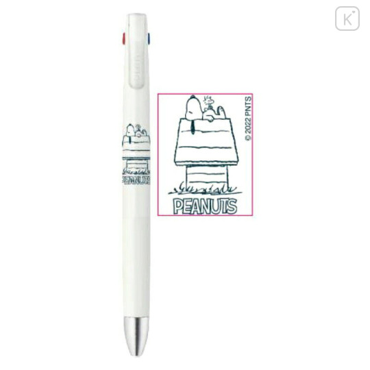 Japan Peanuts bLen 3C Multi Ballpoint Pen - Snoopy : White - 2