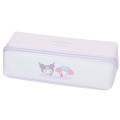 Japan Sanrio 2 Pocket Pen Case - My Melody & Kuromi - 1