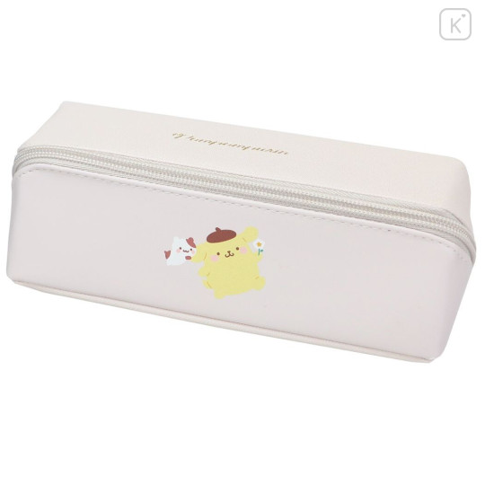 Japan Sanrio 2 Pocket Pen Case - Pompompurin - 1