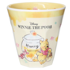 Japan Disney Melamine Tumbler - Pooh & Piglet Honey Flora