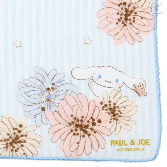 Japan Sanrio × Paul & Joe Gauze Handkerchief - Cinnamoroll / Blue Stripe - 2