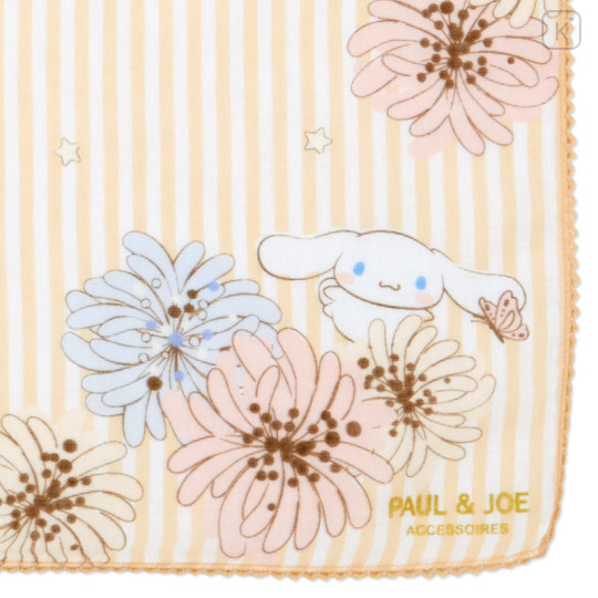 Japan Sanrio × Paul & Joe Gauze Handkerchief - Cinnamoroll / Beige Stripe - 2