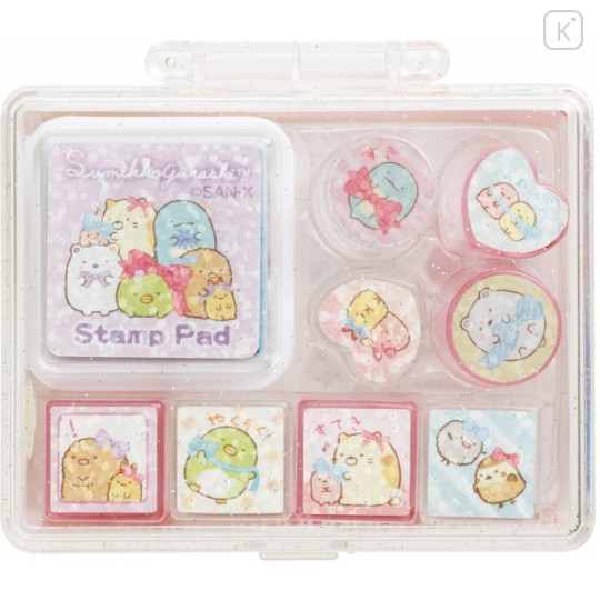 Japan San-X Stamp Chops Set (S) - Sumikko Gurashi / Ribbon - 1
