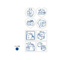Japan San-X Stamp Chops Set (S) - Sumikko Gurashi / Ribbon - 3