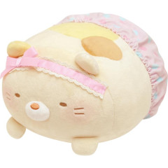 Japan San-X Round Hugging Plush (L) - Sumikko Gurash Neko Cat / Sumiko Baby