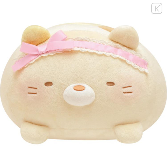 Japan San-X Round Hugging Plush (L) - Sumikko Gurashi Neko Cat / Sumiko Baby - 3
