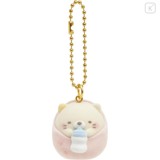 Japan San-X Mascot Keychain - Sumikko Gurashi Neko : Sumikko Baby - 1