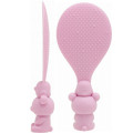 Japan San-X Die-cut Rice Scoop - Rilakkuma : Pink - 2