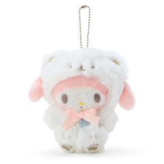 Japan Sanrio Original Mascot Holder - My Melody / Fluffy Snow
