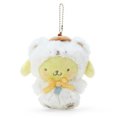 Japan Sanrio Original Mascot Holder - Pompompurin / Fluffy Snow
