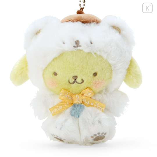 Japan Sanrio Original Mascot Holder - Pompompurin / Fluffy Snow - 2