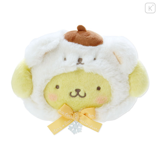 Japan Sanrio Original Pouch - Pompompurin / Fluffy Snow - 1