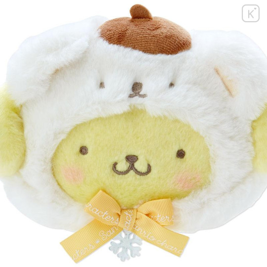 Japan Sanrio Original Pouch - Pompompurin / Fluffy Snow - 4